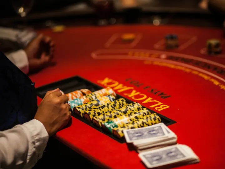 Taula de blackjack en un esdeveniment (4)