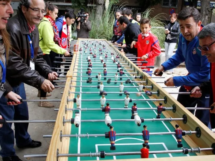 Futbolín gigante en un evento (4)