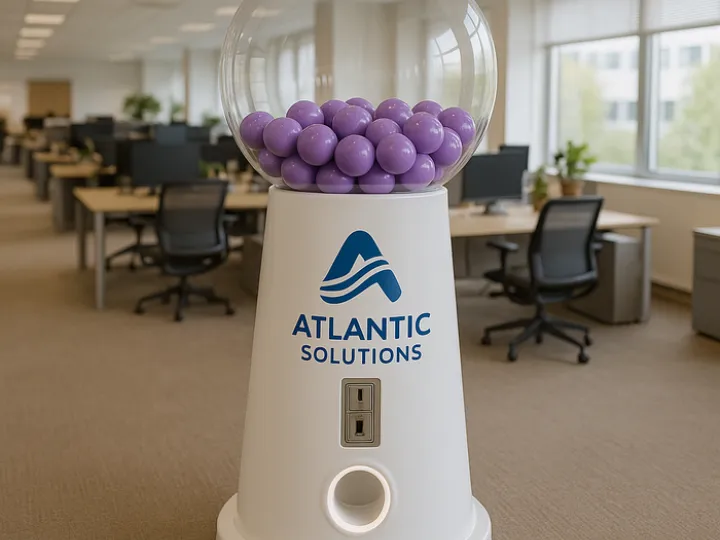 Capsule prize dispenser at an event (7)