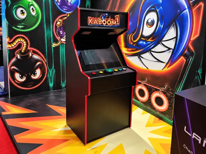 Máquinas arcade en un evento (2)