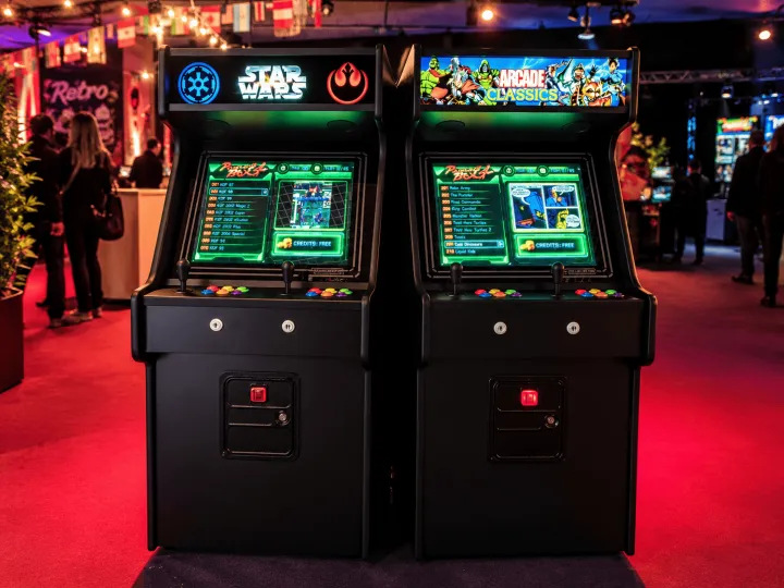 Máquinas arcade en un evento (3)