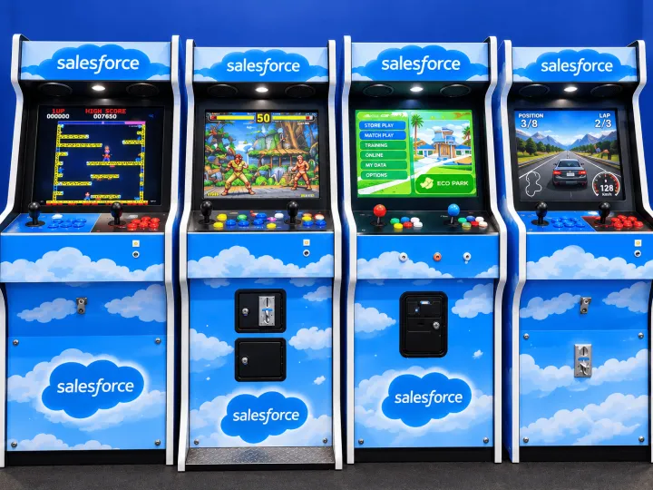 Máquinas arcade en un evento (7)