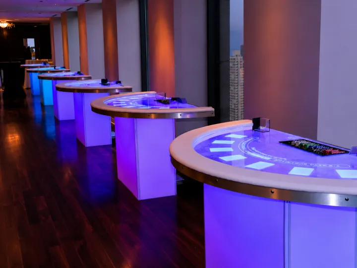 Taules de casino LED en un esdeveniment (6)