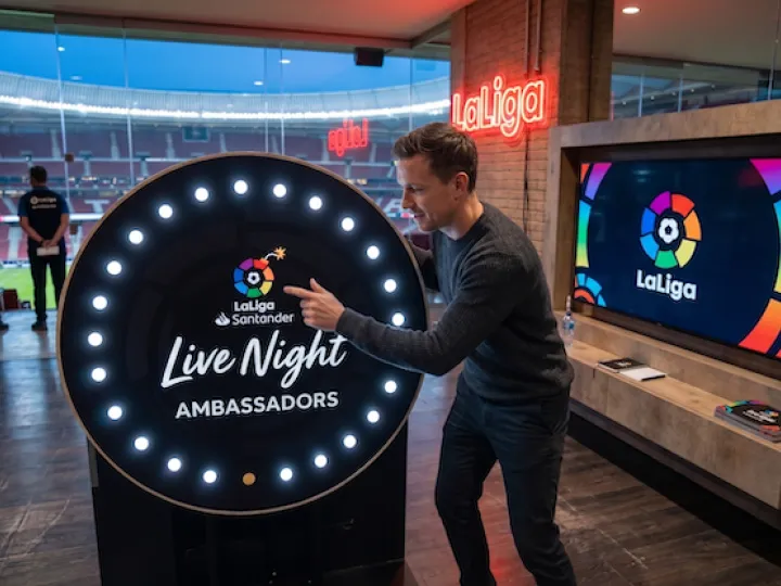 Push-button light wheel at an event (4)