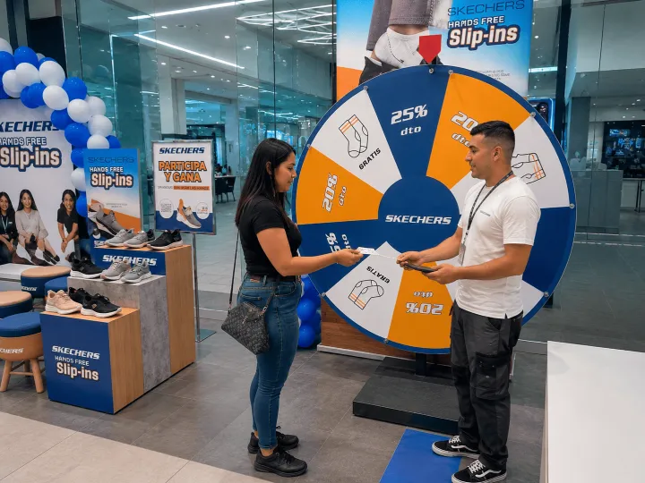 Ruletas promocionales en un evento (4)