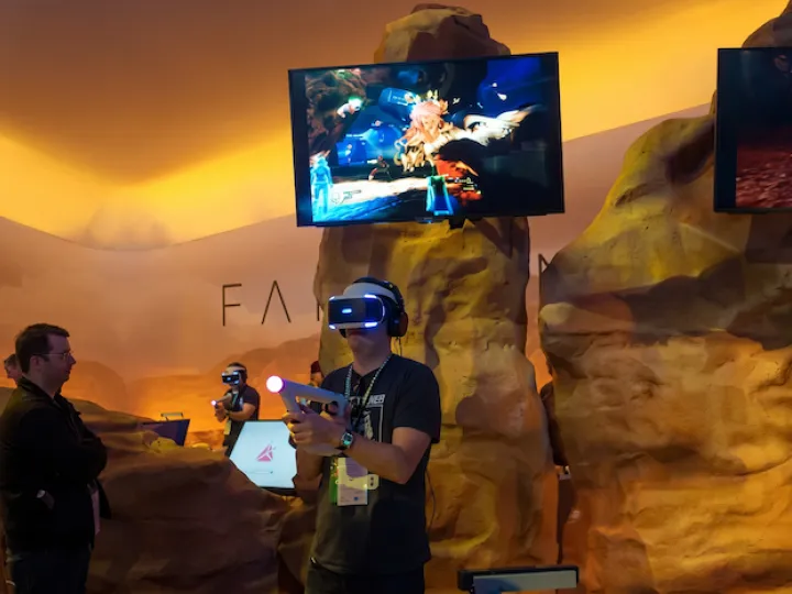 Simulador de tiro virtual en un evento (3)