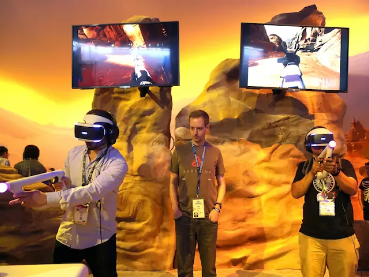 Simulador de tiro virtual en un evento (4)