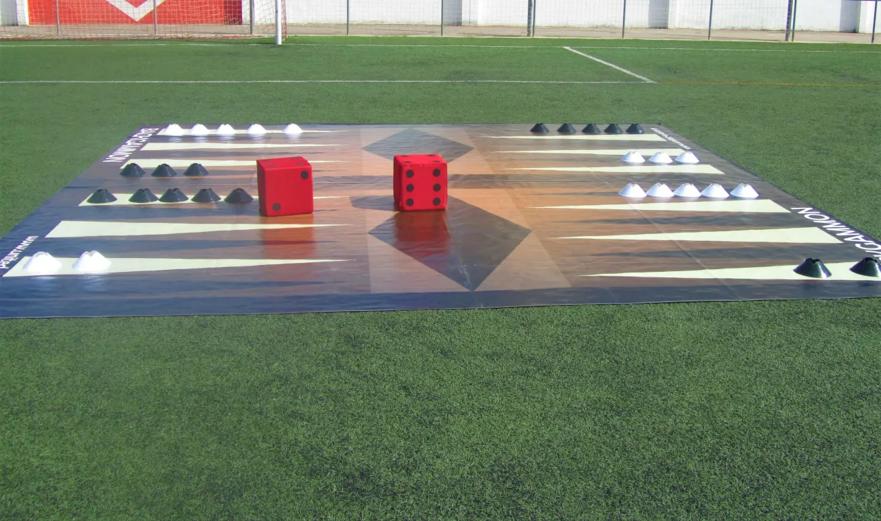 Backgammon gegant per a fires i esdeveniments