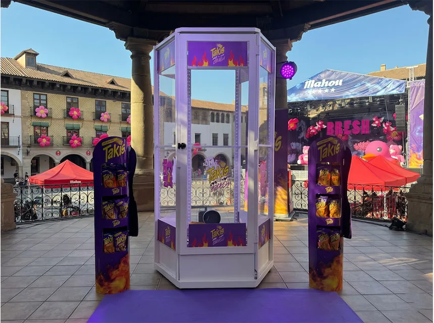 Cabina de viento para ferias y eventos