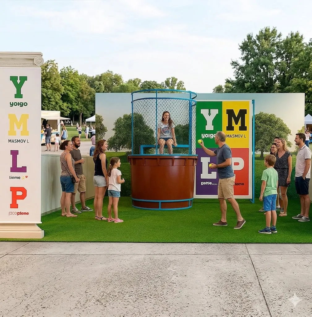Dunk tank for trade shows and events