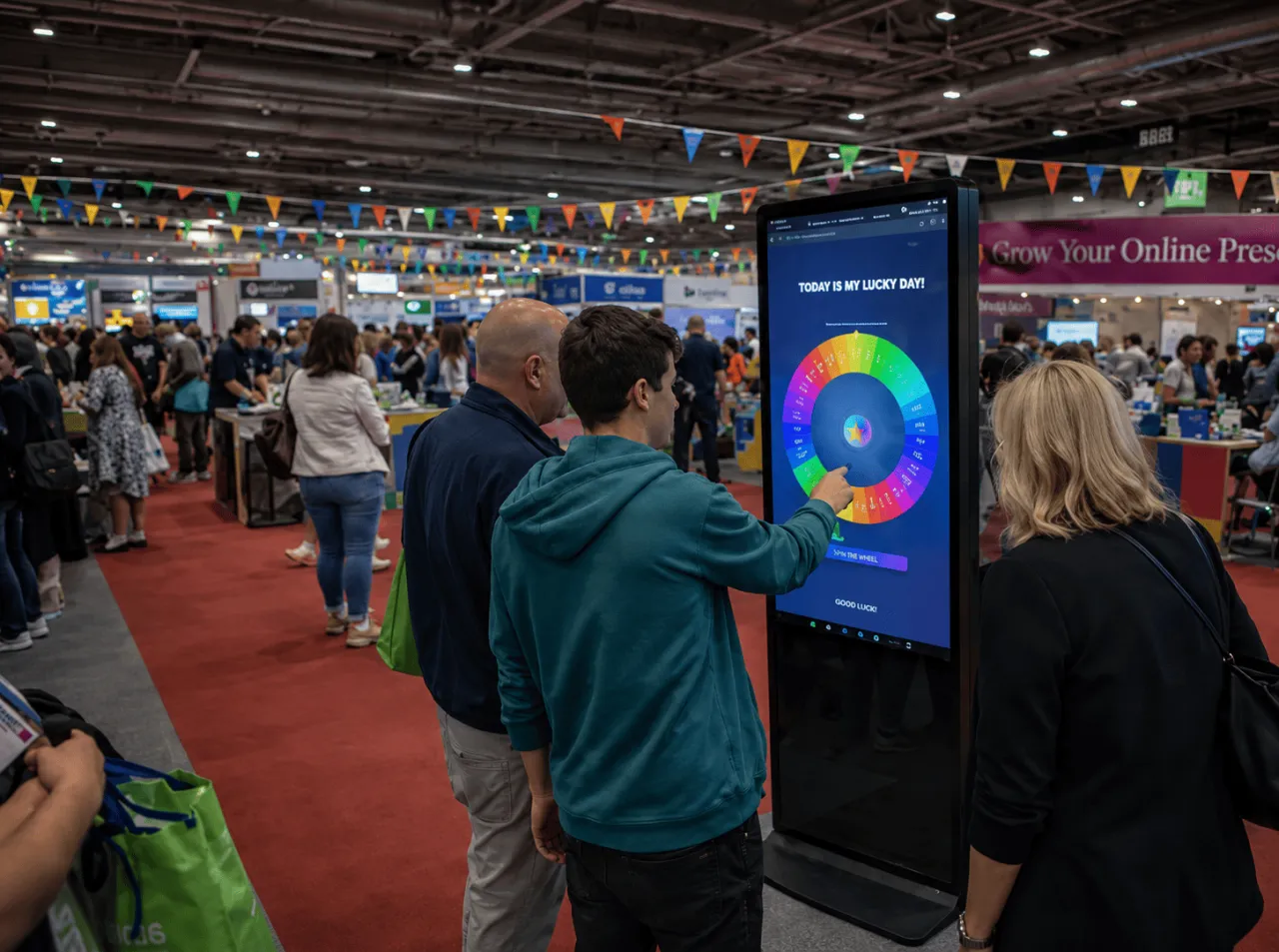 Ruleta digital promocional per a fires i esdeveniments