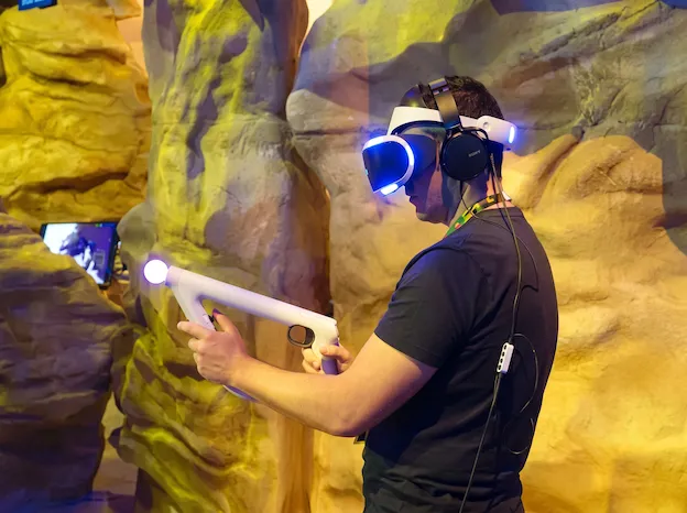 Simulador de tiro virtual para ferias y eventos